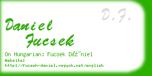 daniel fucsek business card